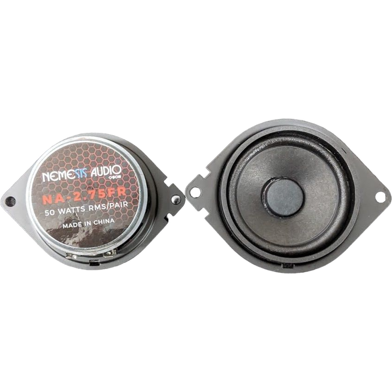 Nemesis Audio NA-2.75FR 2.75" Coaxial Car Speakers 50 Watts 4-Ohm (Pai