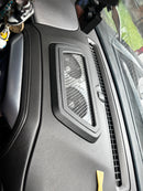 Custom Center Dash Piece with LEDs fits 2019-2023 Chevy/GMC trucks *** Please read description before ordering *** Speakers included