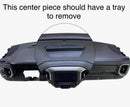 Custom Center Dash Piece with LEDs fits 2019-2023 Chevy/GMC trucks *** Please read description before ordering *** Speakers included