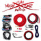 Sky High Car Audio 100% Copper OFC 0g Dual Amp Kit - Single 1/0 to Dual 4 Gauge OFC