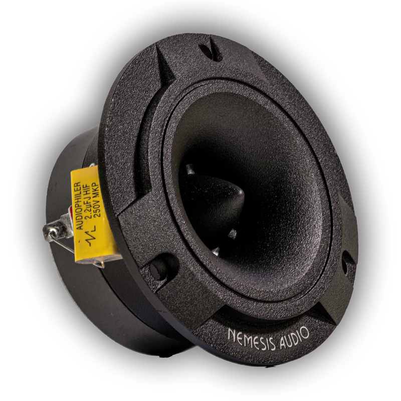 Nemesis Audio NA-TW40 3.8" 200W Pro Aluminum Super Bullet Tweeters with Capacitor Crossover (Pair)