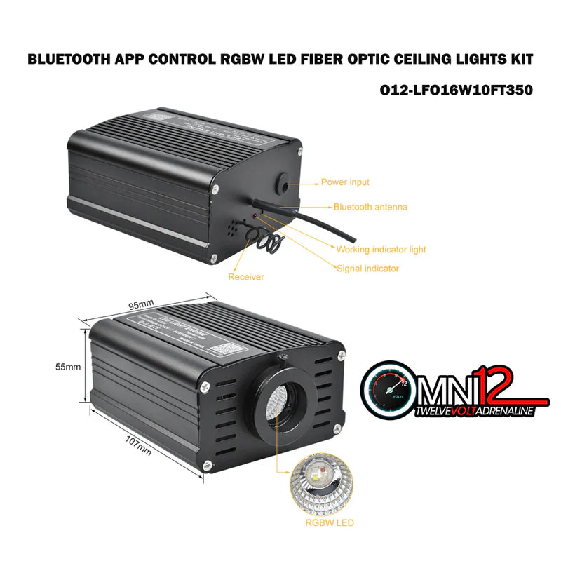 Omni12 LED Fiber Optic Star Lights Kit