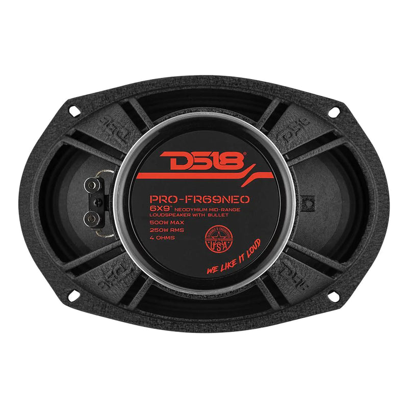 DS18 PRO-FR69NEO 6x9" Neodymium Bullet Full-Range Loudspeaker 500 Watt