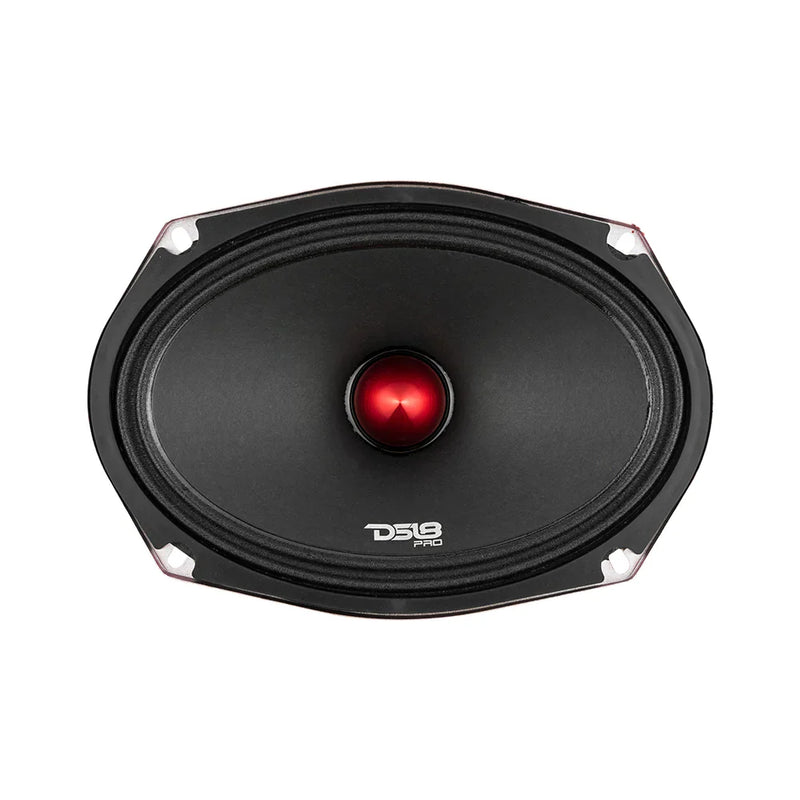 DS18 PRO-X694BM 6x9” 200W RMS Bullet Midrange Speaker 4-Ohm (Single)