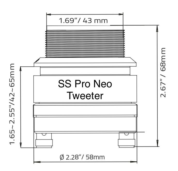 Supreme Sounds Neo 1” 100W RMS Pro Tweeters (Pair)