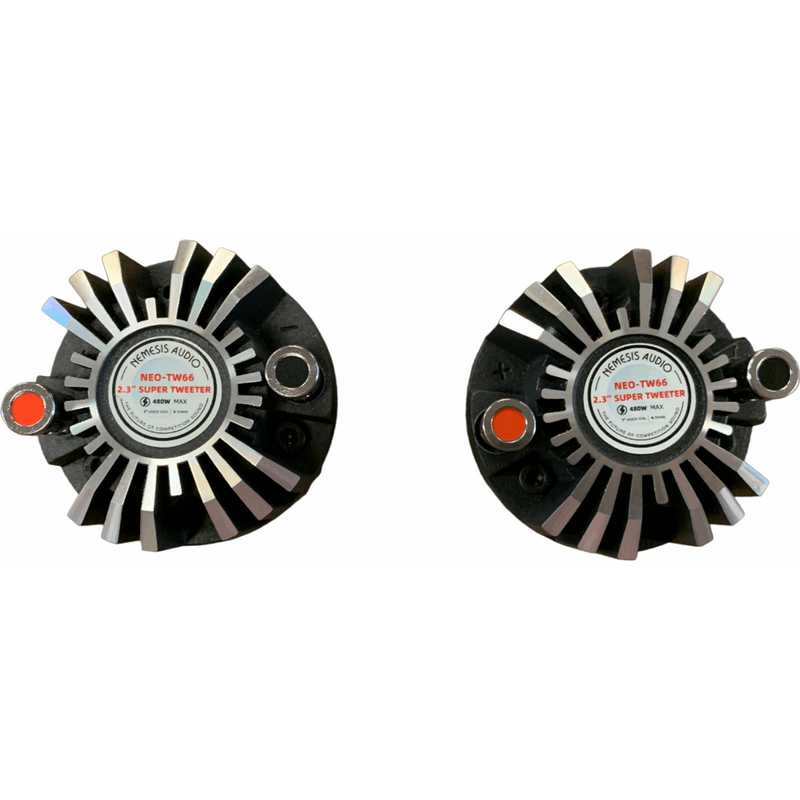 Nemesis Audio NEO-TW66 High Compression Neodymium Super Bullet Tweeter 240 Watts (Pair)