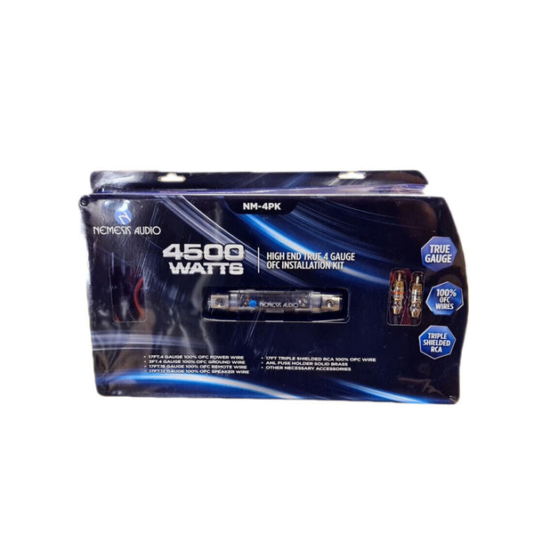 Nemesis Audio NM-4PK 100% OFC 4G Amp Kit – Supreme Sounds