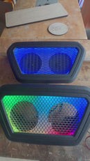 Custom Center Dash Piece with LEDs fits 2019-2023 Chevy/GMC trucks *** Please read description before ordering *** Speakers included