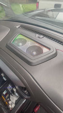 Custom Center Dash Piece with LEDs fits 2019-2023 Chevy/GMC trucks *** Please read description before ordering *** Speakers included